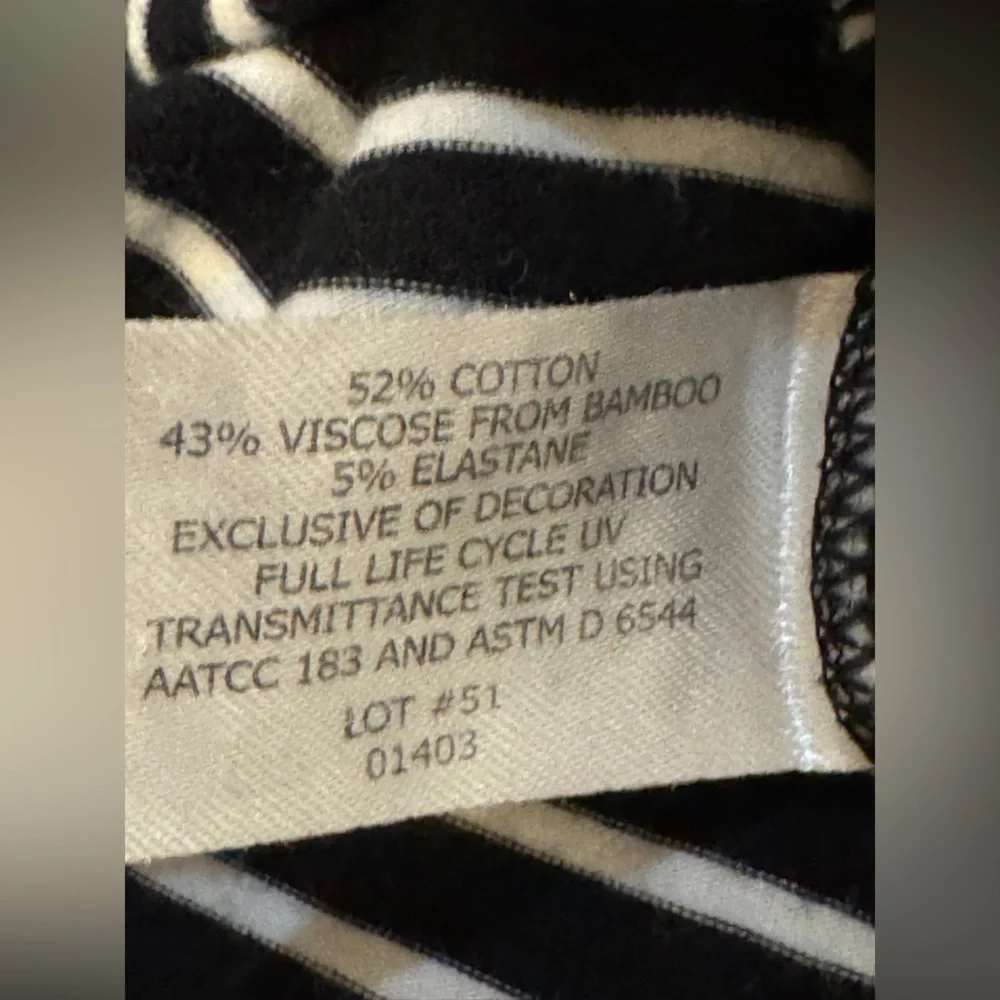 Coolibar Hooded Catalina Beach Coverup Tunic Dress Striped hoodie hood pockets S - Picture 6 of 6